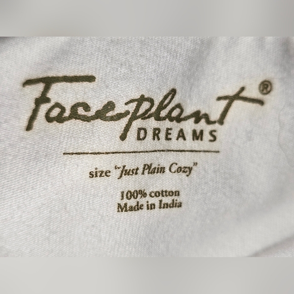 Like New Faceplant Dreams 100% Cotton 'Sleeps With Dogs' Night Shirt OSFM - Picture 2 of 10